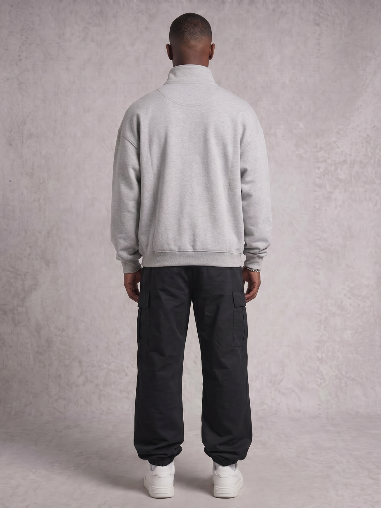 Club Collegiate oversized full-zip sweatshirt by Apollo Moda, view 4