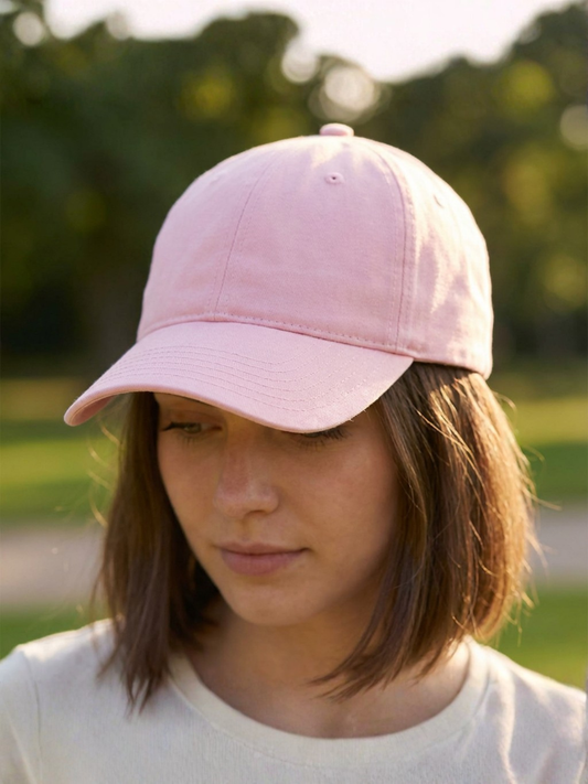 Baumwoll-Twill-Hut Blassrosa
