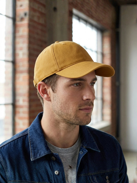 Baumwoll-Twill-Hut Sandstein Gold