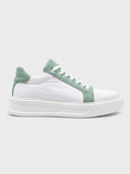 Apollo Moda Men's Titan Sage white and mint green chunky sneaker, main product photo