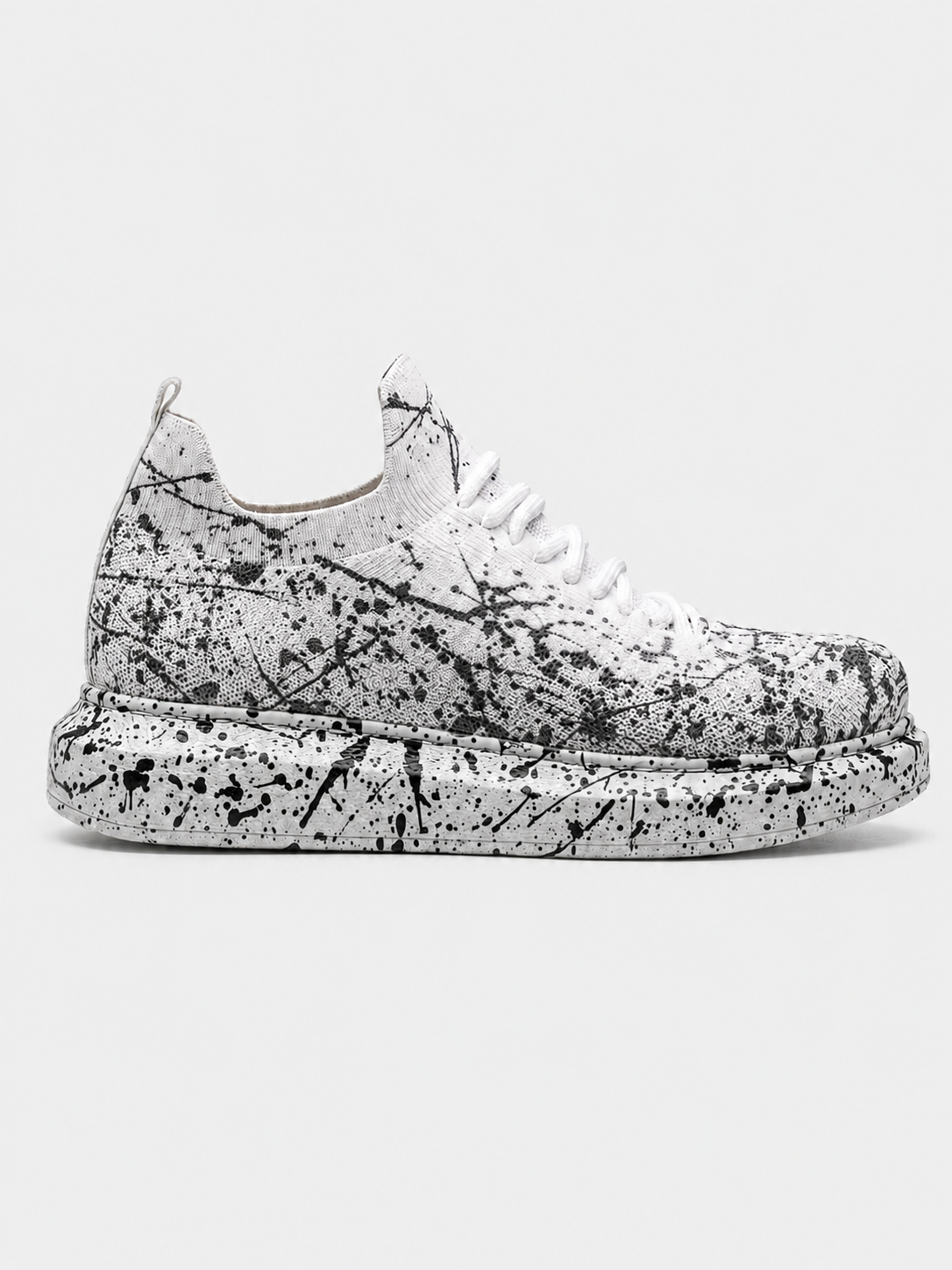 Torino Grey Peak II knit casual sneaker in grey by Apollo Moda