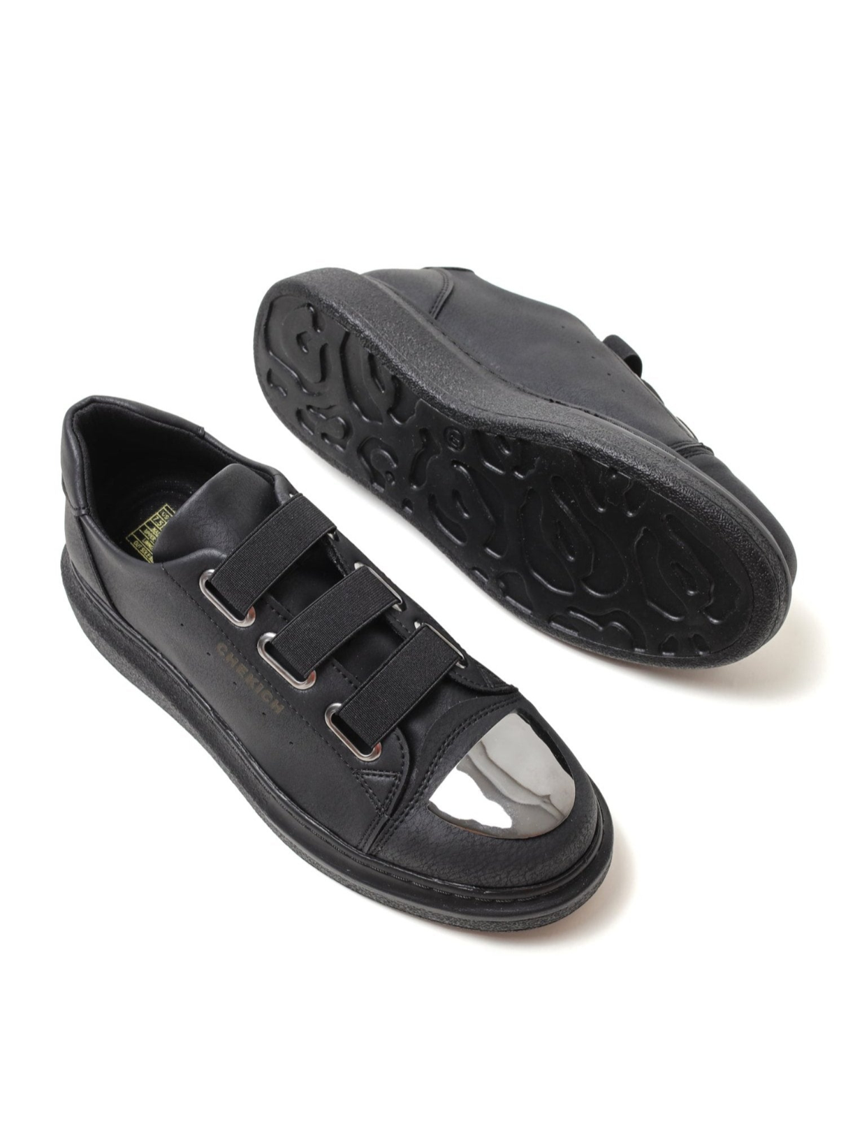 Women's Luiz X Midnight Majesty slip-on sneaker in black by Apollo Moda, view 3